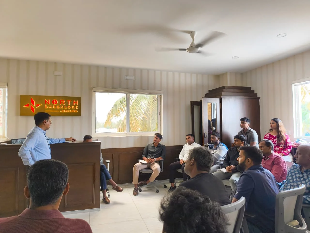 North Bangalore team meeting at the Devanahalli office